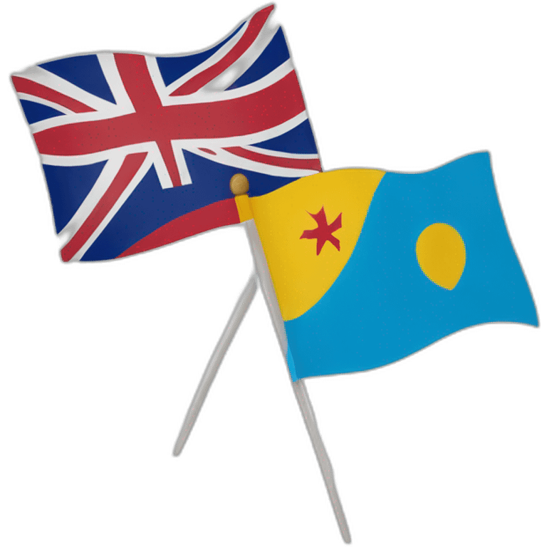 Mix flag Tuvalu and Kiribati emoji