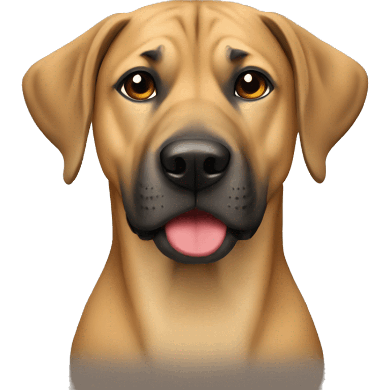 Black mouth cur emoji