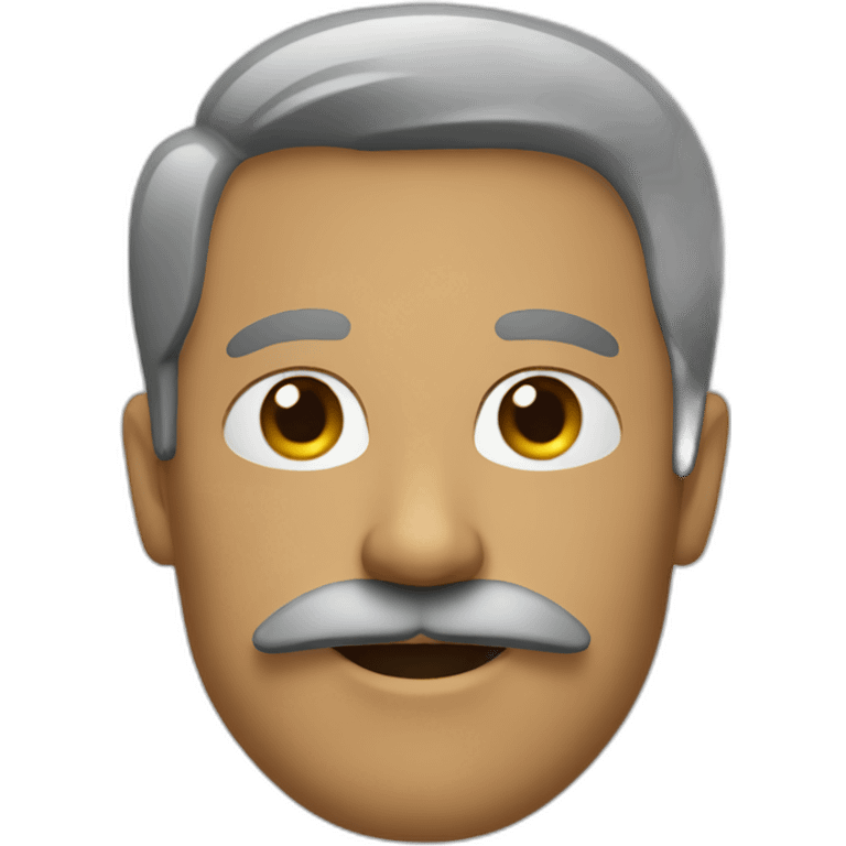 Homme avec une moustache emoji