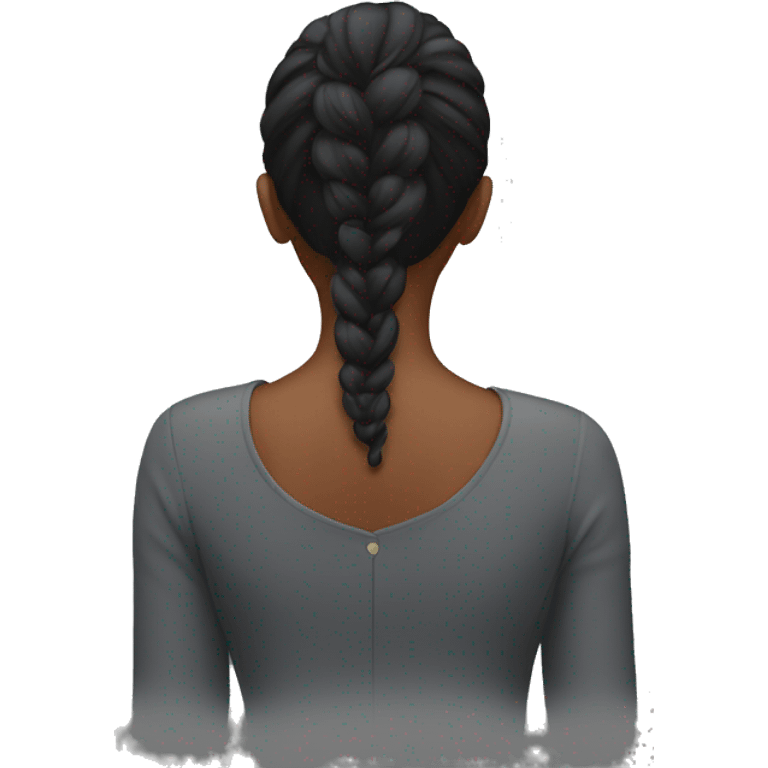 young woman back emoji