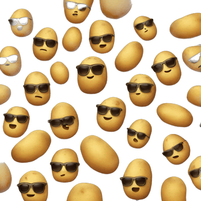 potato with sunglasses emoji