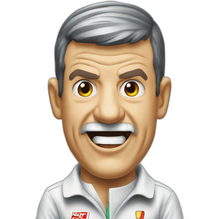 Guenther Steiner formula 1 yelling emoji