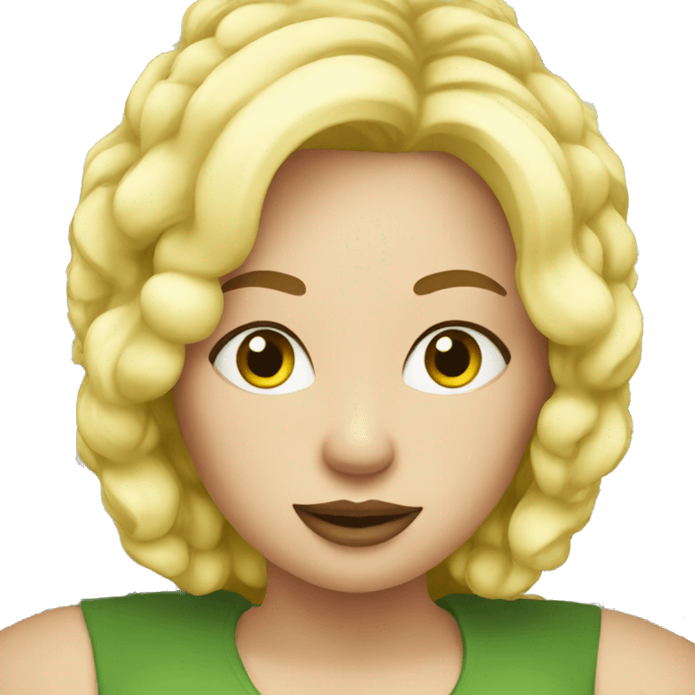 Big woman with money  blonde emoji