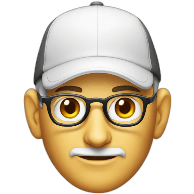 Steve jobs wearing a cheese hat emoji