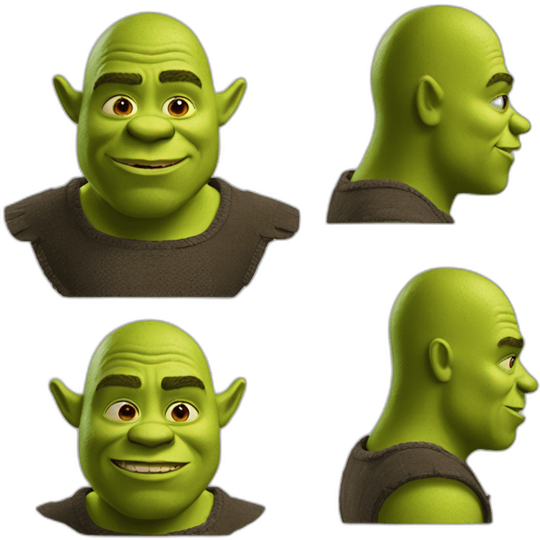 shrek black emoji