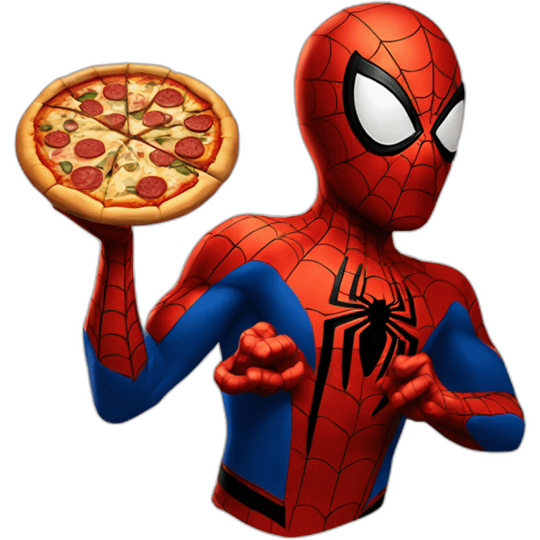 Spider-man pizza time emoji