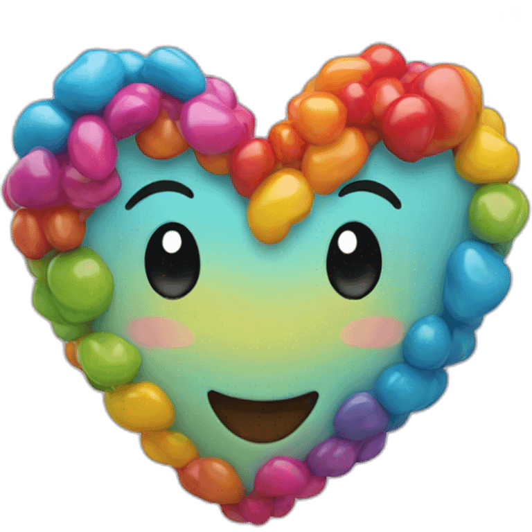 Coeur multicolore emoji