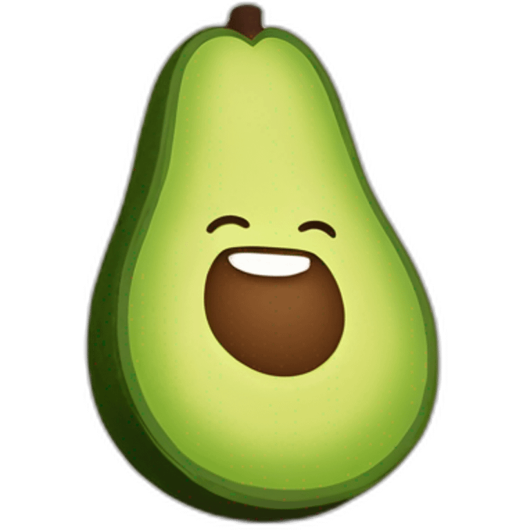 happy avocado emoji