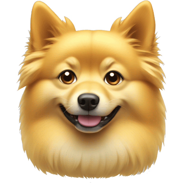 yellow Spitz dog emoji