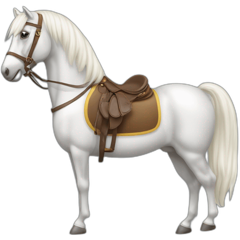 Cheval avec selle emoji