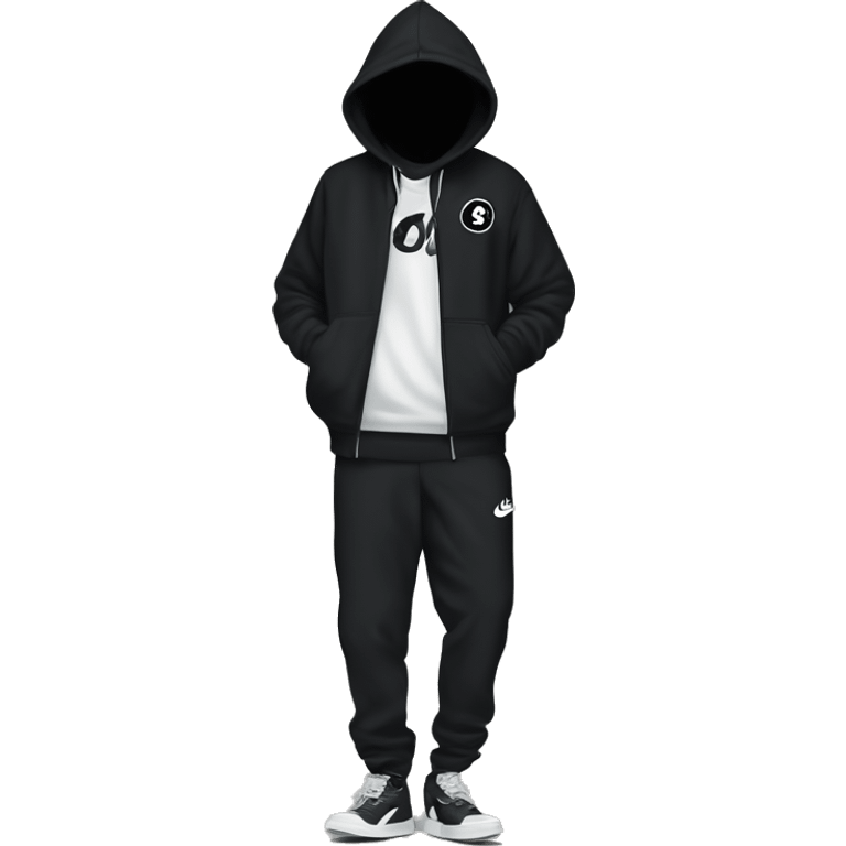 Black Stussy Nike hoodie  emoji