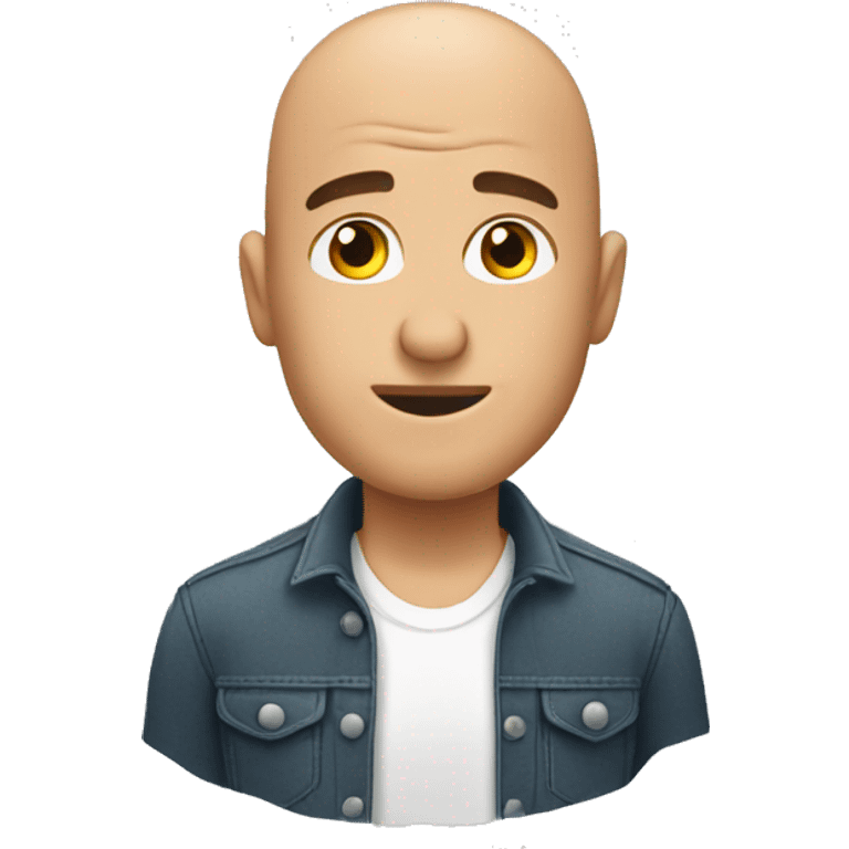 a man shaving his head emoji