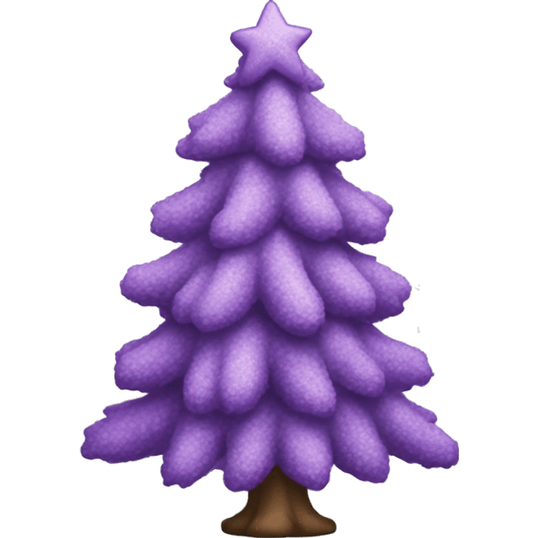 lilac christmas tree emoji