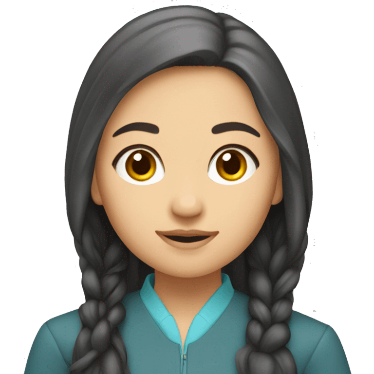 Kazakh university girl emoji