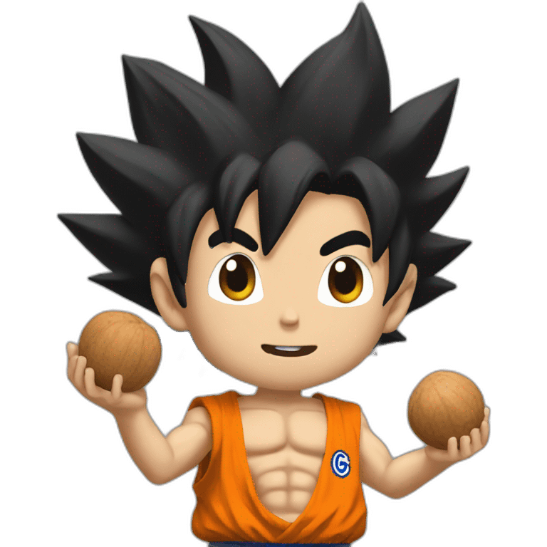 goku holding nuts emoji