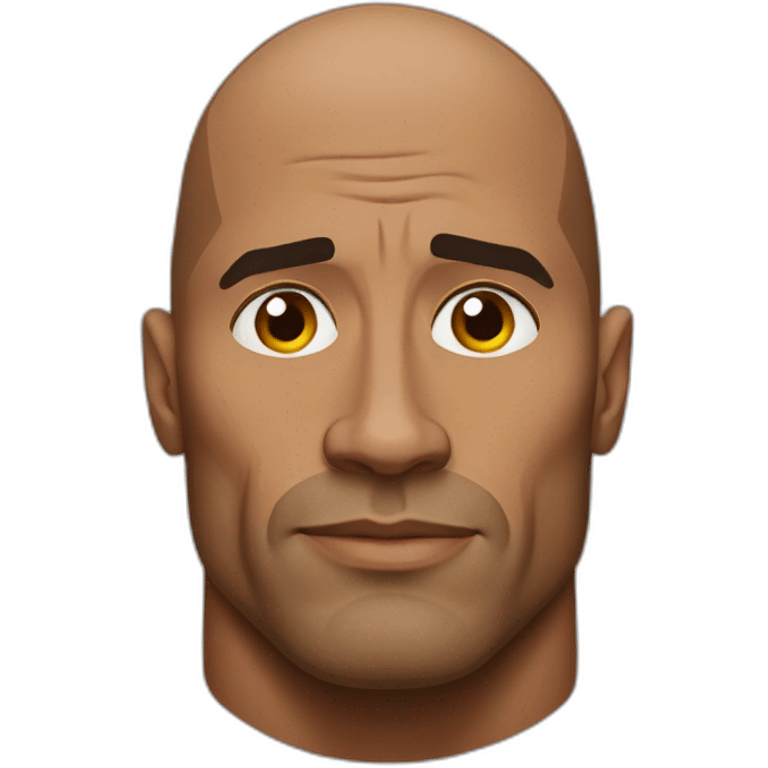 Dwayne Johnson side eye emoji