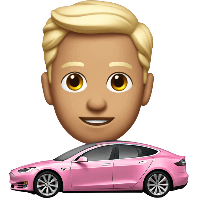 Pink Tesla emoji