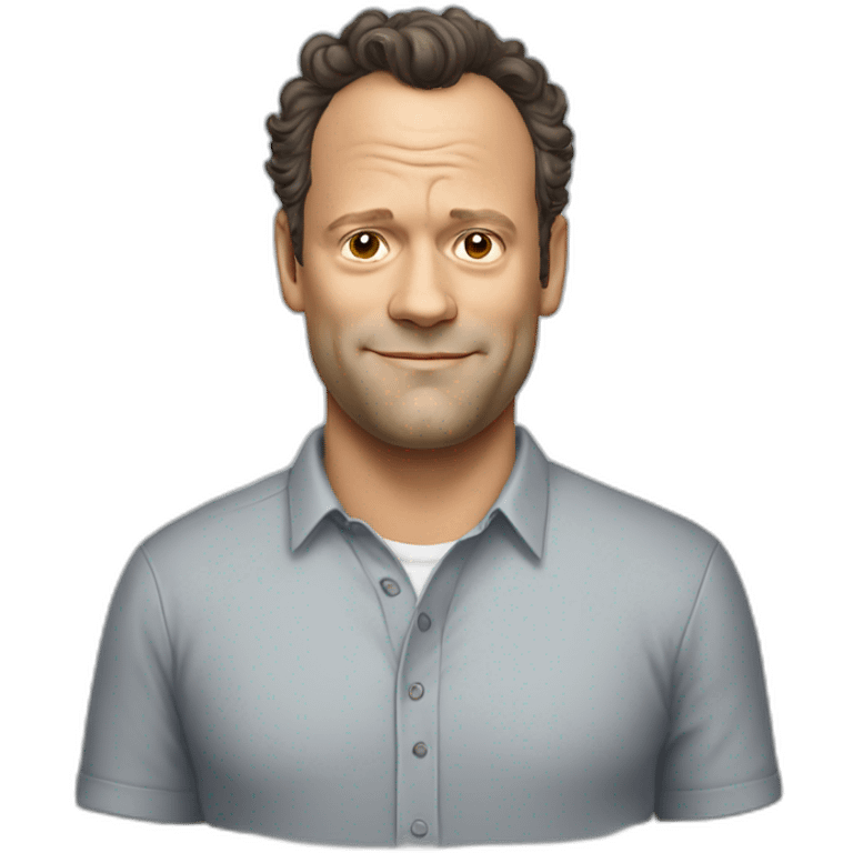 vince vaughn cartoon wearing shirt emoji