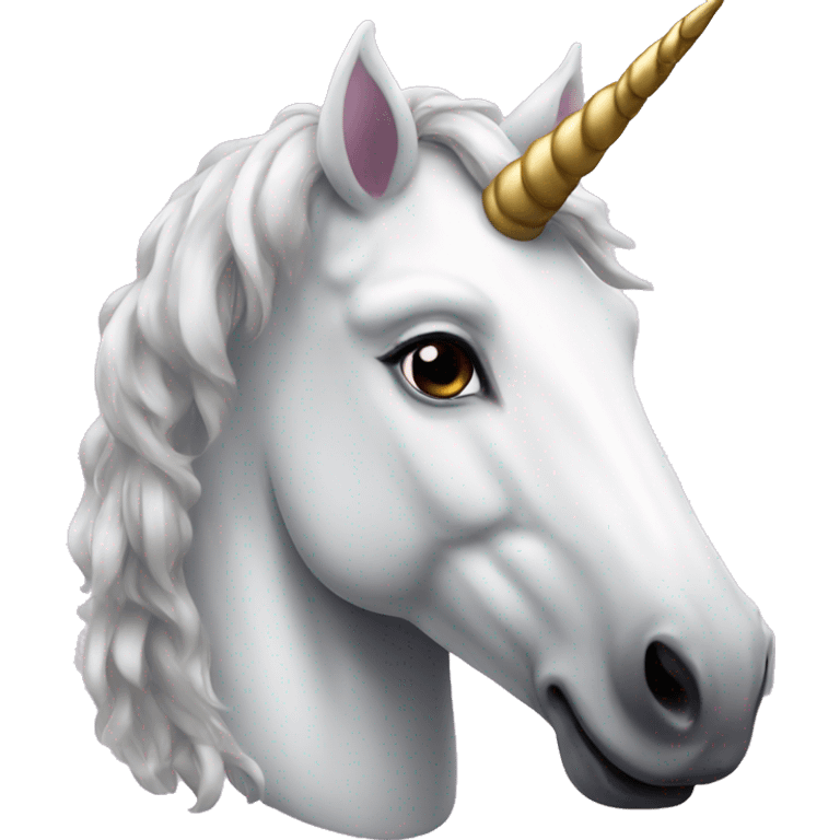 Realistic unicorn emoji