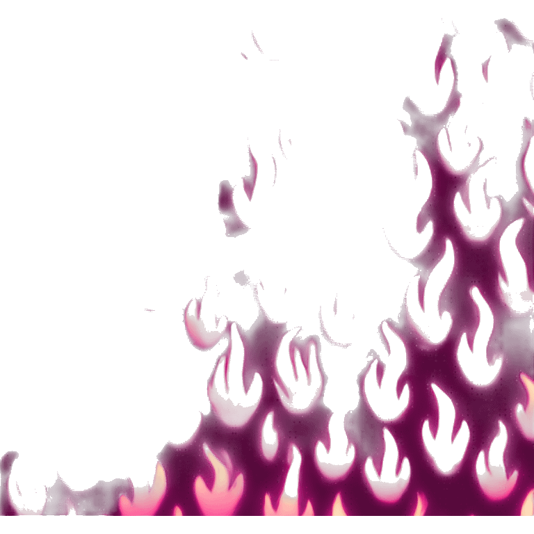 pink flames emoji