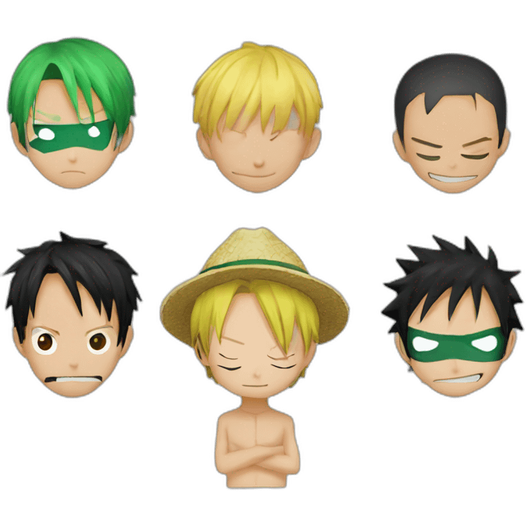 Luffy Sanji et zoro emoji