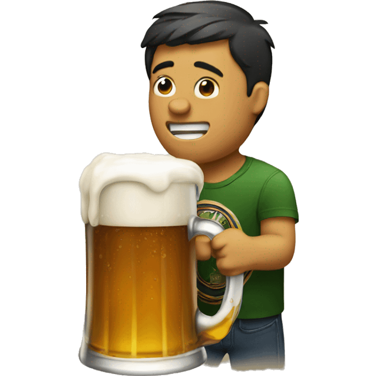 Drinking beer emoji