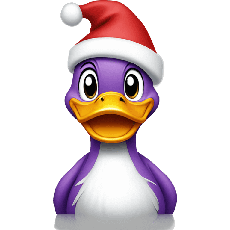 Daisy Duck with Santa hat emoji