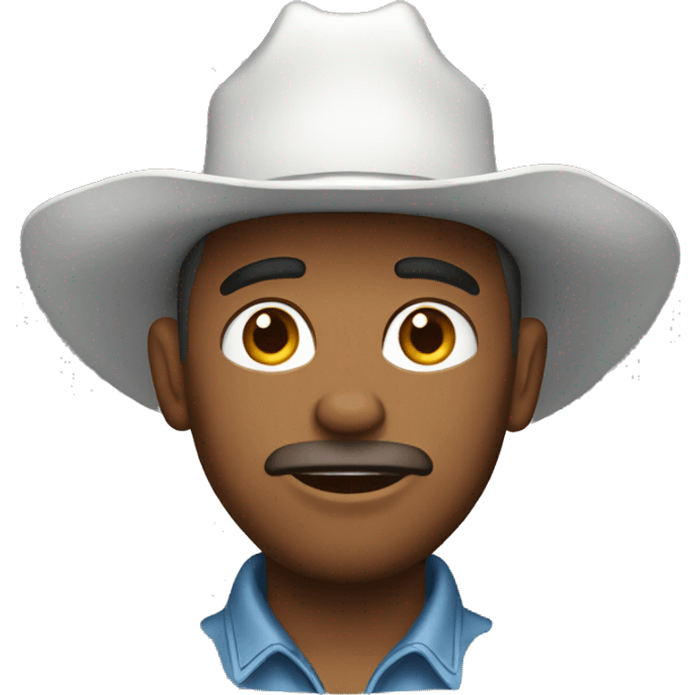 White cowboy  emoji