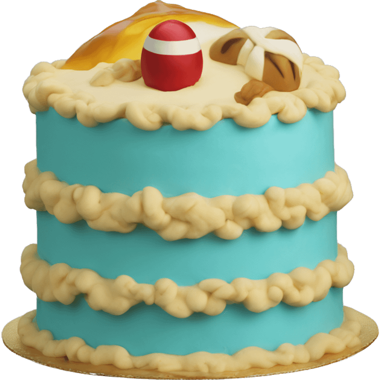 One piece San Sebastián cake  emoji