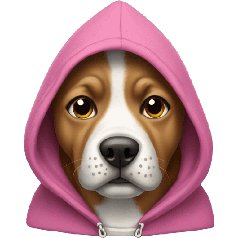 Dog with a hoodie emoji