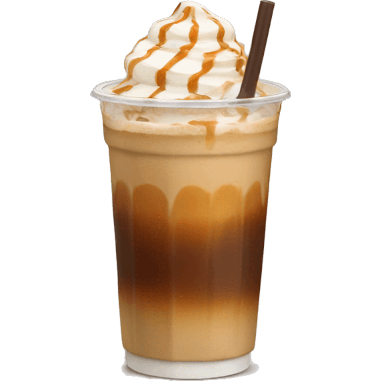 aesthetic caramel iced coffee emoji