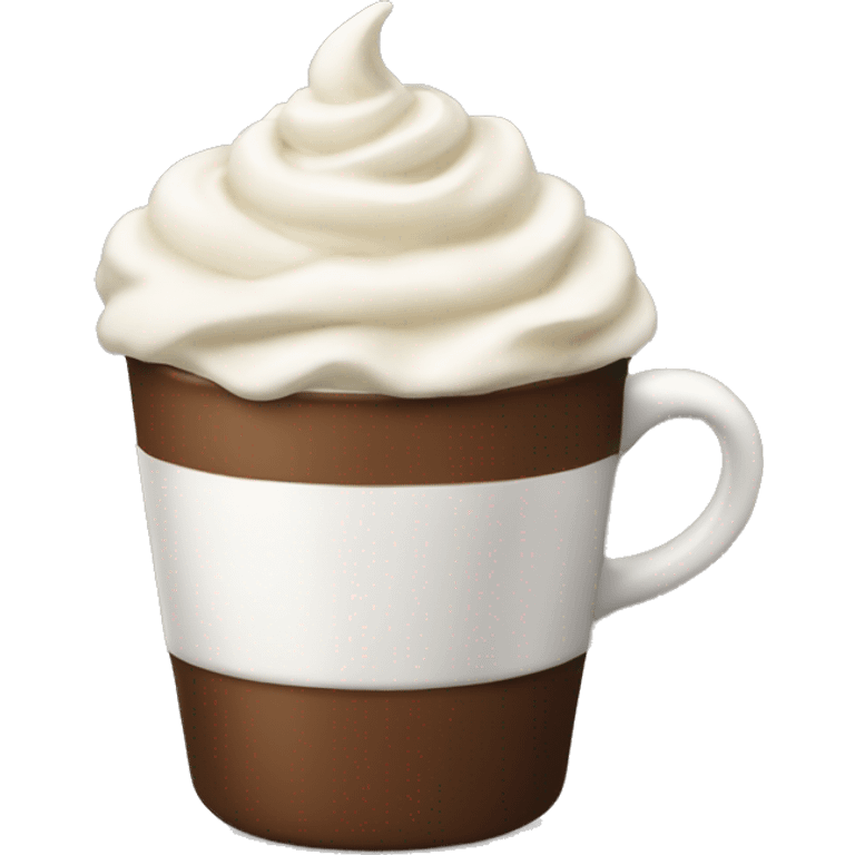 Coffee with whipped cream  emoji