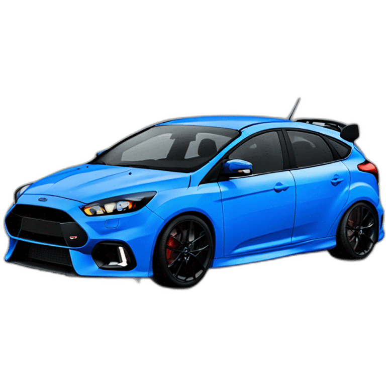 Ford Focus RS in blue paint  emoji