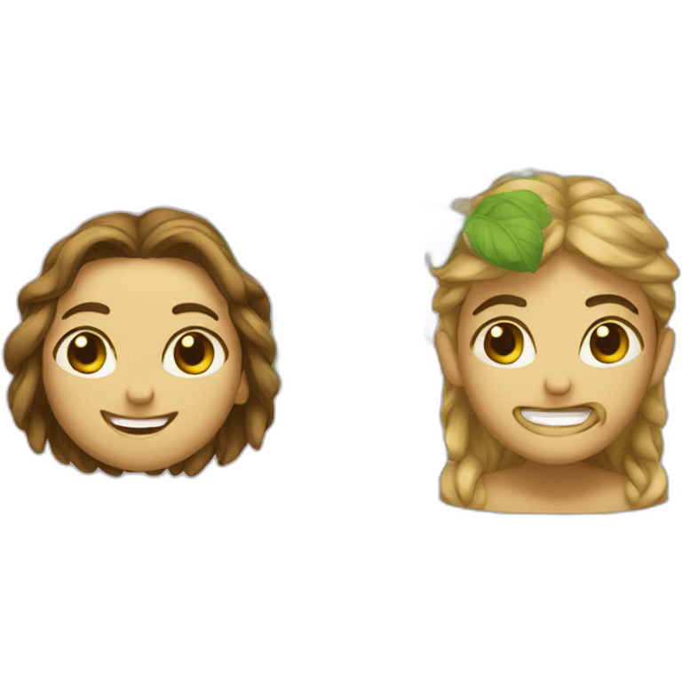 Adam and eve emoji