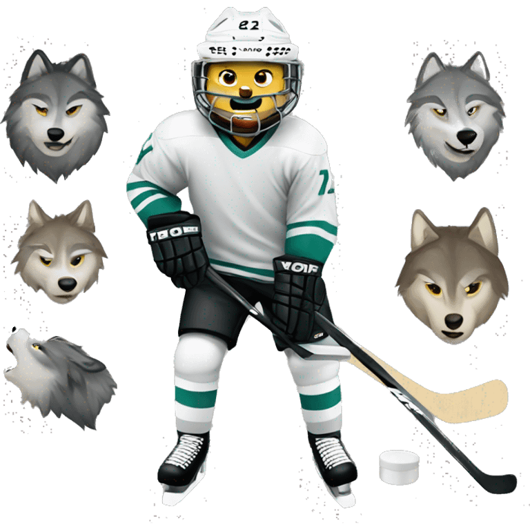 Hockey wolfs  emoji