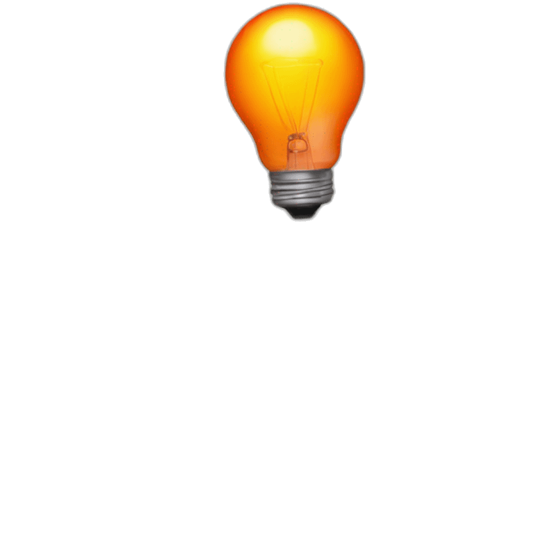 orange-lightbulb-with-orange-fireman-helmet emoji