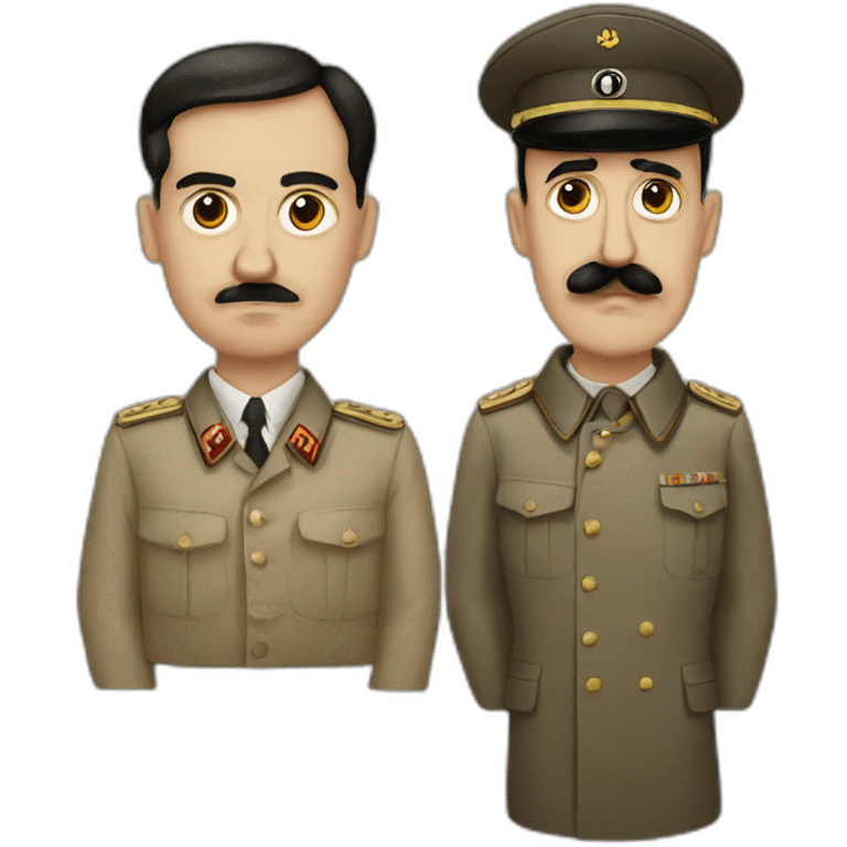 Staline and hitler emoji