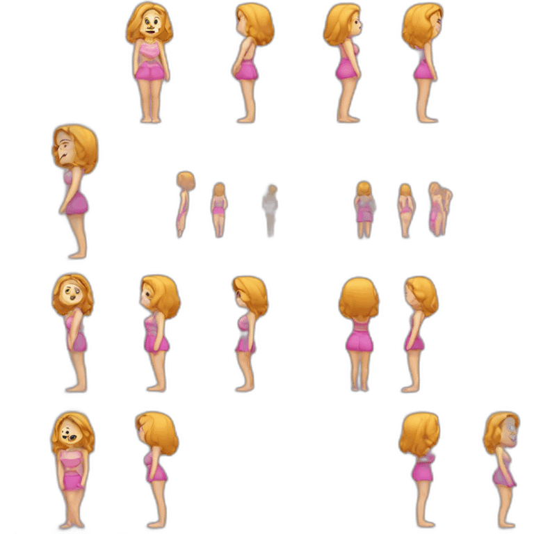 Femme aux grosses fesses emoji