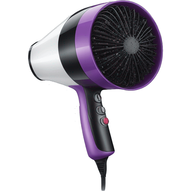 Hairdryer with diffuser emoji