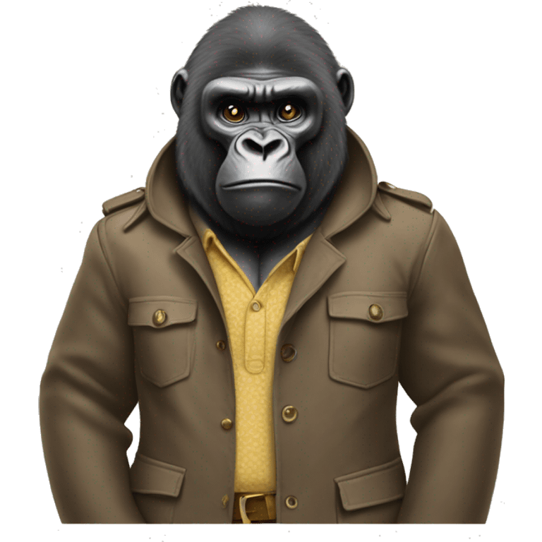 gorilla in paddington bear's clothes emoji