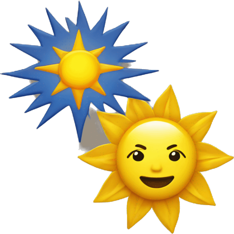 filipino sun and star yellow emoji