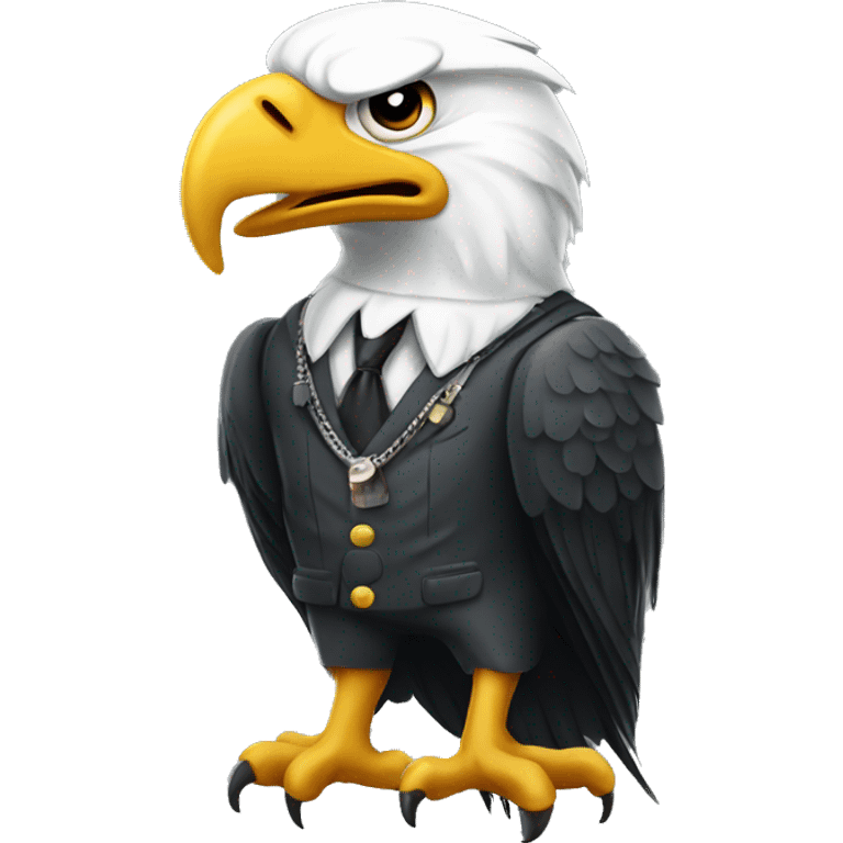 Gangster bald eagle emoji