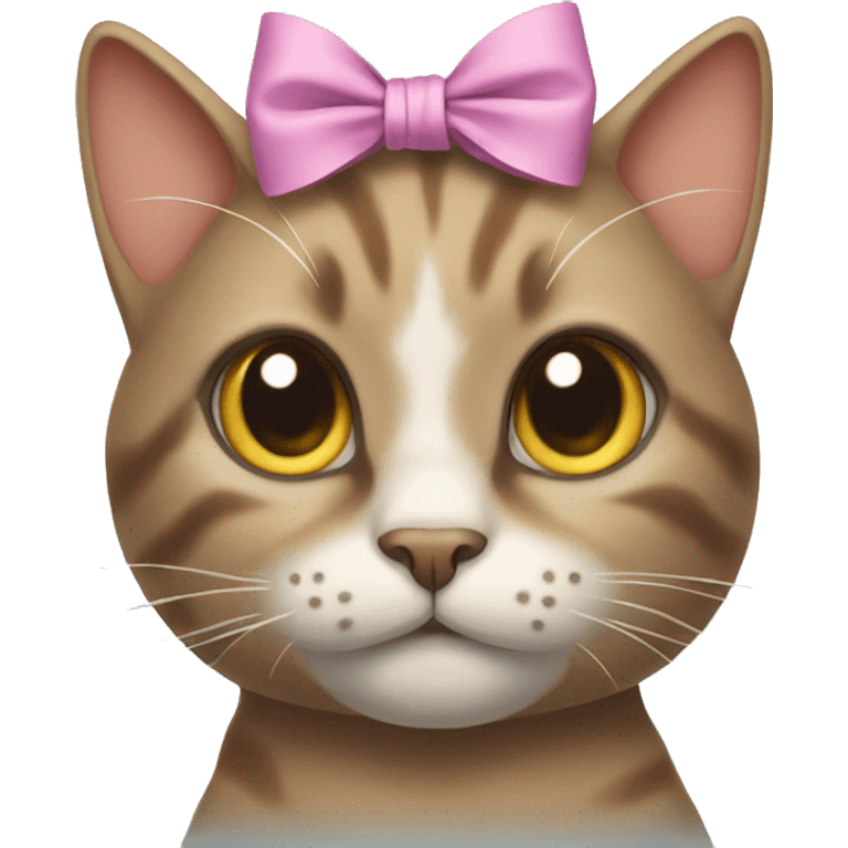 Cat with bow on head emoji