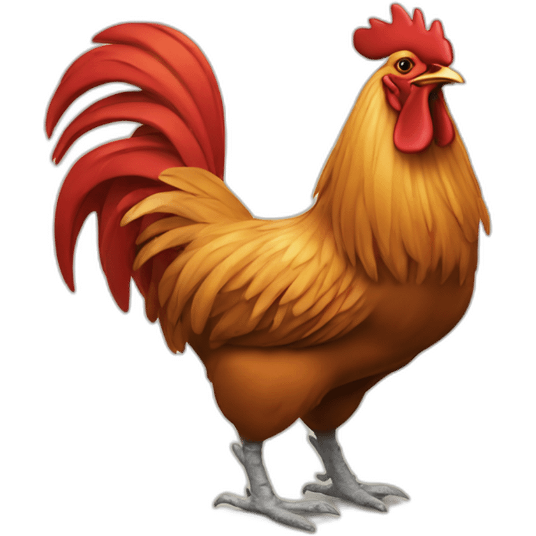 rooster weraing tims emoji