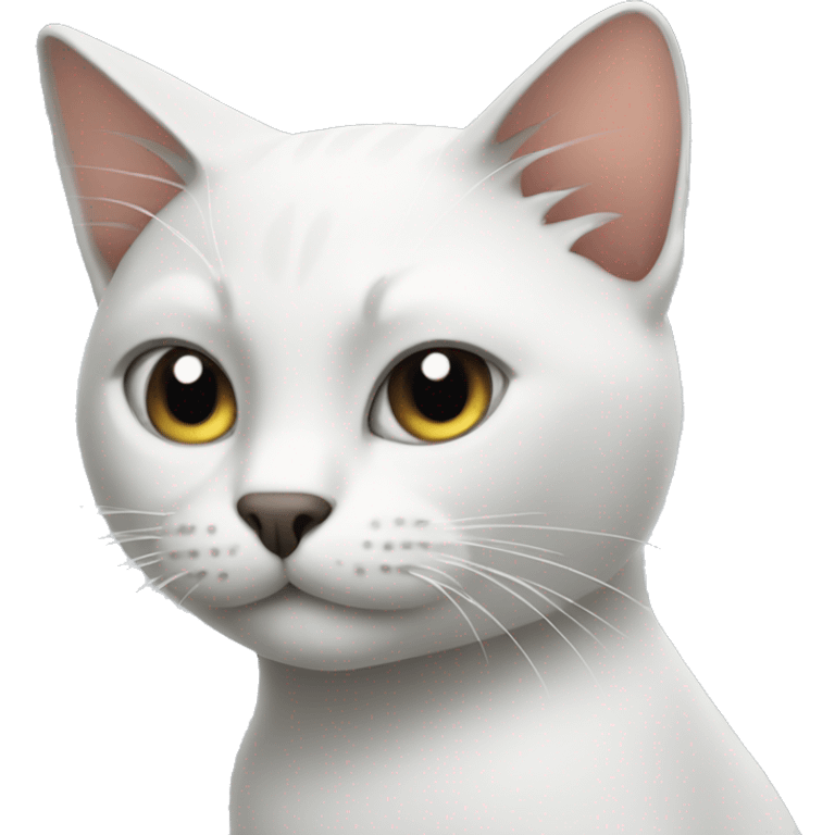 cat doing sigma emoji