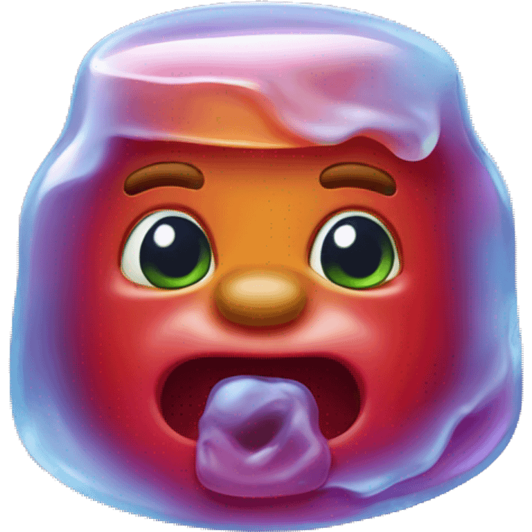 Head of Gummy bear freeze emoji