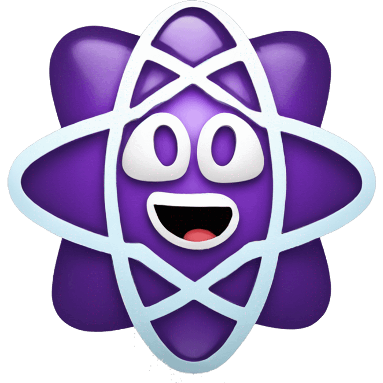 happy nuclear atom emoji