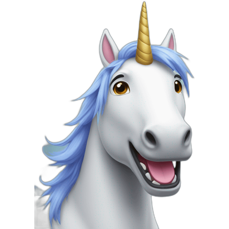 Une licorne qui vole emoji