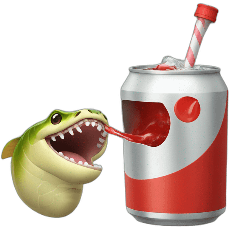 Moray drinks coca emoji