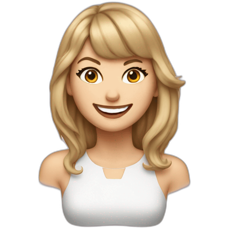 Taylor Swift grin emoji